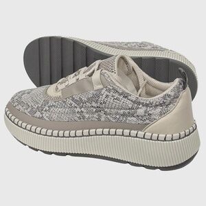Cougar Sayah Sneakers / Shoes - NEW Womens Size 7 Taupe Snake #48207-ZZ2